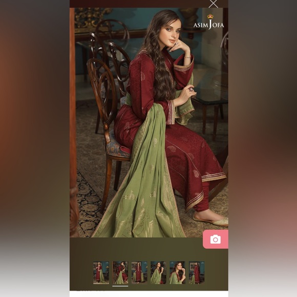 Designer Asim Jofa 3 pc Dress - Picture 2 of 14